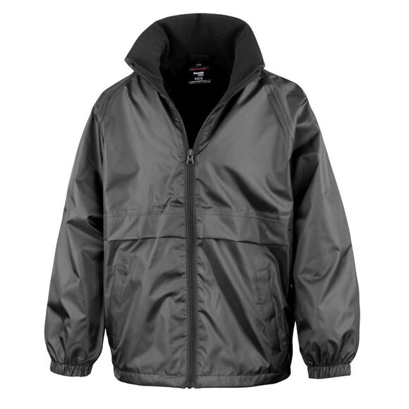 Result Core Childrens/Kids Microfleece Lined Jacket / Black